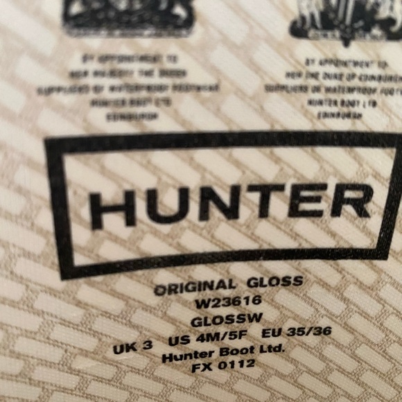 Women’s Hunter Tall Rain Boots (black glossy) US size 4M/5F, EU 35/36 - Picture 4 of 5